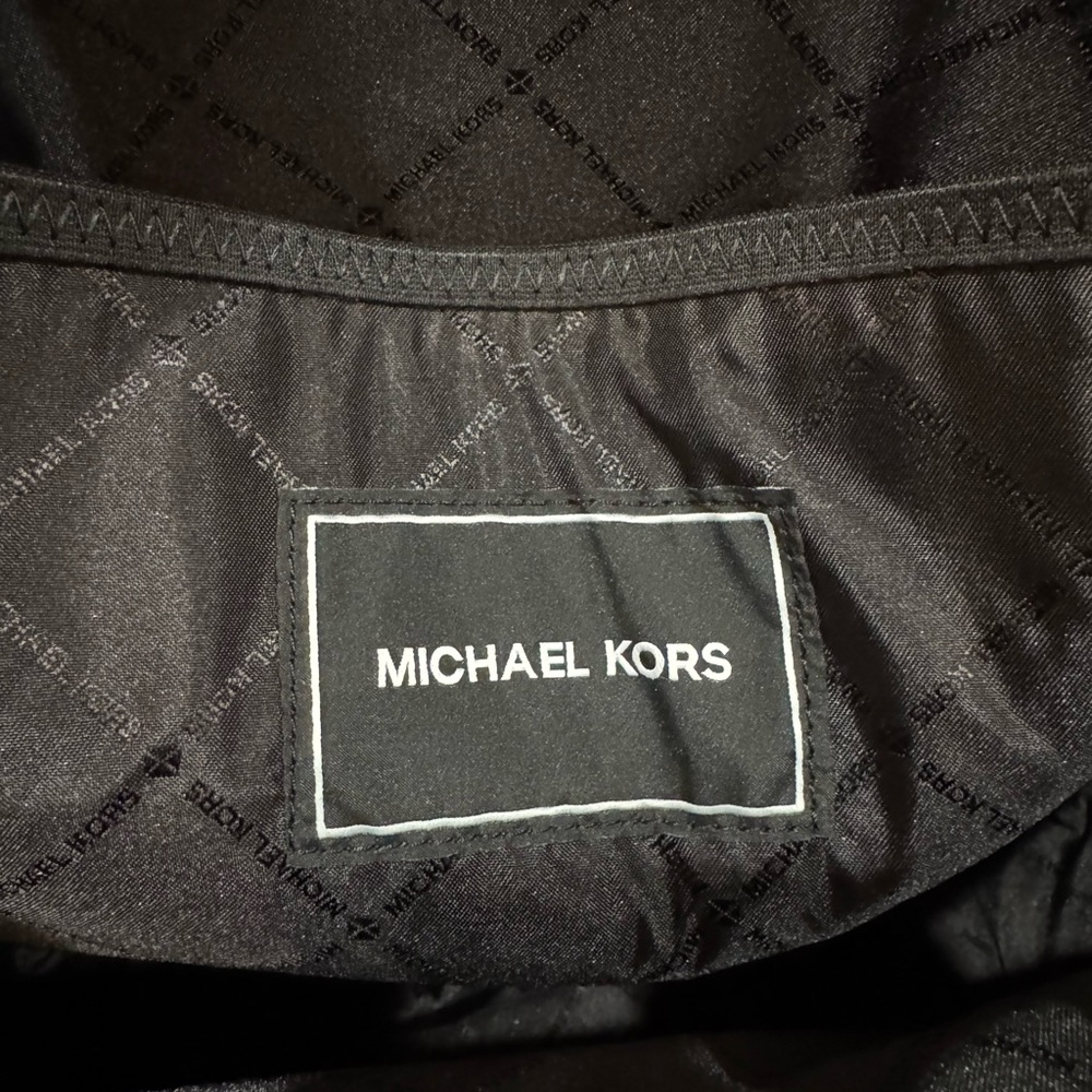 Michael Kors Signature EVERETT BLACK FRONT POCKET LARGE BACKPACK BAG UNISEX NEW - Picture 10 of 11